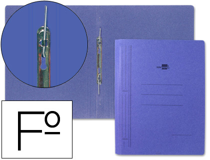 Carpeta gusanillo Liderpapel Folio azul